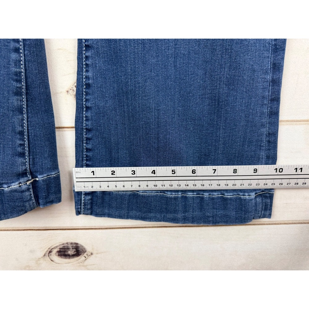 7 For All Mankind Jeans Womens 29 Dojo Flare Dark Wash Wide Leg Signature Pocket - Picture 9 of 10